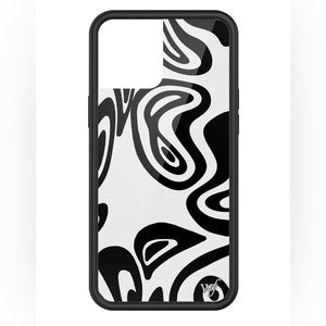 Wildflower Jaded London Monochrome Swirl iPhone 13 Pro Max Case